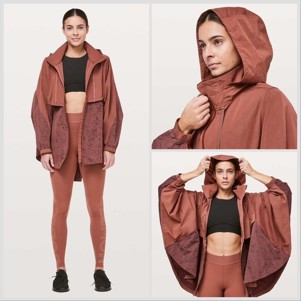 Lululemon x SoulCycle Rain Jacket Ride & Reflect Adobe Dust Sz M/L Medium Large